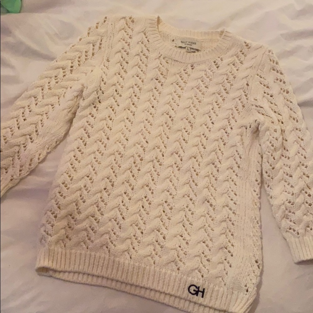 Golly hicks cable knit sweater